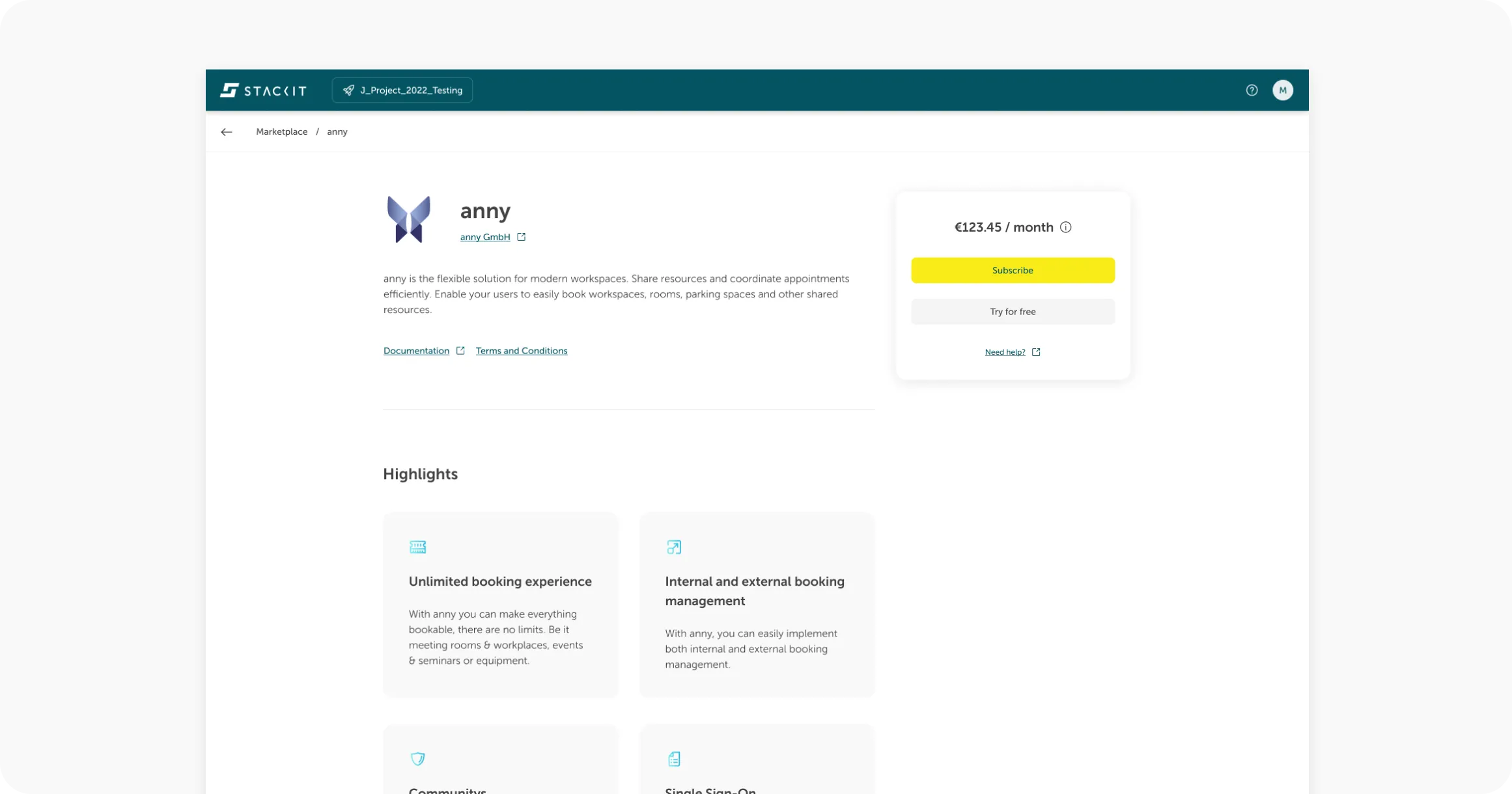 Decorative image showing the detail page in the STACKIT Marketplace.